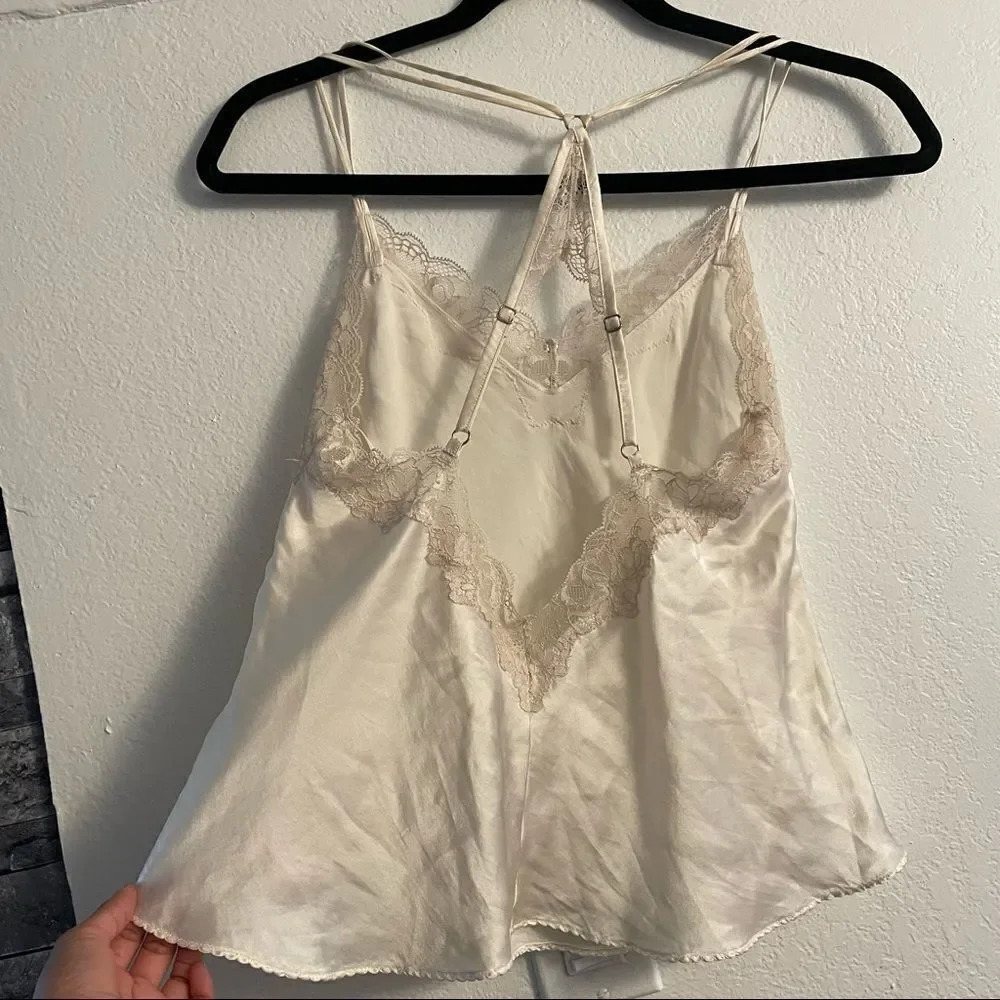 autograph clothing ivory lace trim slip top - Picture 13 of 14